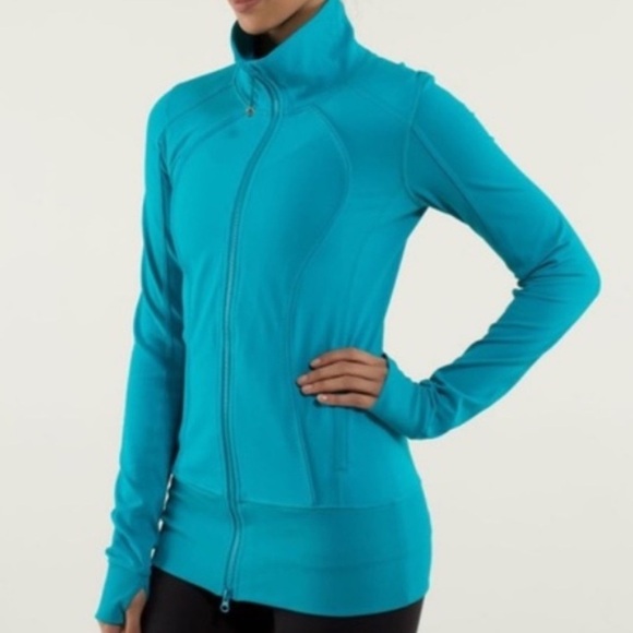 Lululemon Runderful 1/2 Zip Rumble Multi Blue Size 4 - Picture 1 of 6